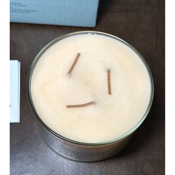 New Vtg Partylite 9.8 oz 3x4.5" 3 Wick Candle Ginger Pumpkin A La Mode w/ Box - Picture 3 of 12